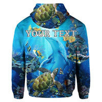 Custom Hawaiian Animal Ocean Hoodie - Polynesian Pride