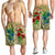 Hawaiian Blue And Red Hibiscus Polynesian Men's Shorts - AH - Polynesian Pride