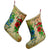 Hawaiian Blue And Red Hibiscus Polynesian Christmas Stocking - AH - Polynesian Pride