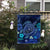 Hawaiian Blue Ocean Honu And Flowers Flag AH - Polynesian Pride