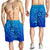 Hawaiian Blue Turtle and Hibiscus Polynesian Men's Shorts - AH - Polynesian Pride