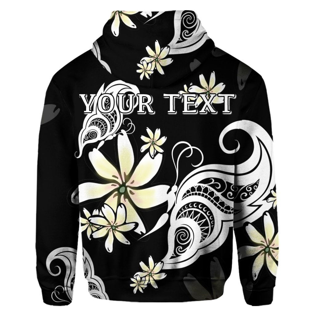 Custom Hawaiian Butterfly Plumeria Polynesian Hoodie - Polynesian Pride