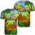 Hawaiian Couple Sing A Song On Beach Sunset T Shirt Unisex Black - Polynesian Pride