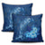 Hawaiian Dolphin Hibiscus Tropic Blue Polynesian Pillow Covers - AH - Polynesian Pride