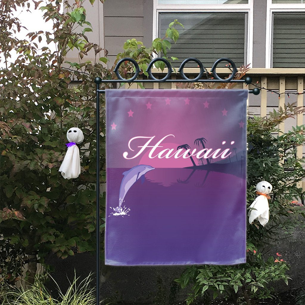 Hawaiian Dolphin Violet Polynesian Flag - AH - Polynesian Pride