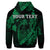 Custom Hawaiian Fish Hook Hibiscus Banzai Surfing Polynesian Hoodie Green - Polynesian Pride