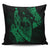 Hawaiian Fish Hook Hibiscus Banzai Surfing Polynesian Pillow Covers Green - AH Pillow Covers Black - Polynesian Pride