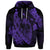 Custom Hawaiian Fish Hook Hibiscus Banzai Surfing Polynesian Hoodie Purple - Polynesian Pride