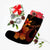 Hawaiian Fish Hook Hibiscus Plumeria Polynesian Christmas Stocking - Orange - AH - Polynesian Pride