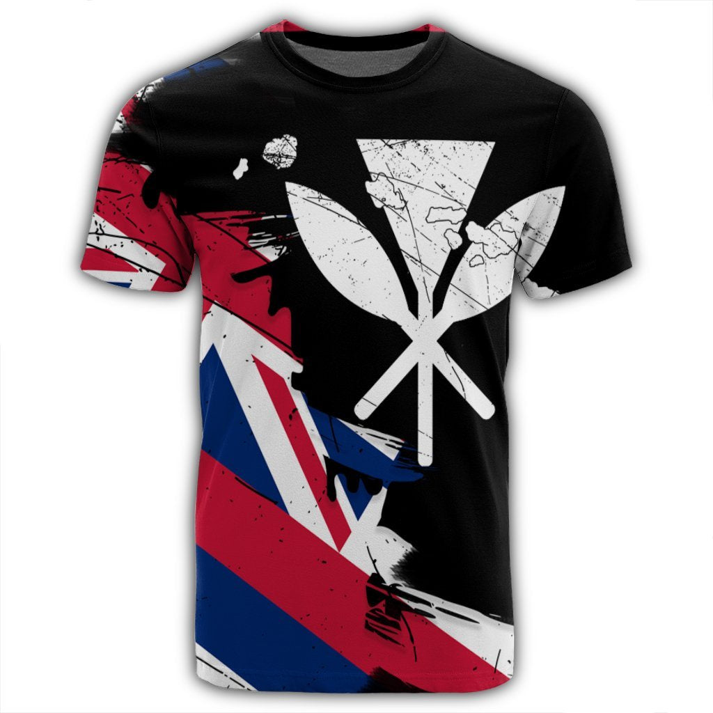Hawaiian Flag Hawaii Map Kanaka Polynesian T Shirt Classic Style - Polynesian Pride