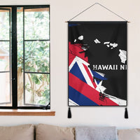 Hawaiian Flag Hawaii Map Nei Polynesian Hanging Poster - Classic Style - Polynesian Pride