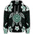 Hawaiian Greenie Turtle Plumeria Hoodie - Polynesian Pride