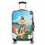 Hawaiian Hibiscus Aloha Hula Girl Dance On The Beach Luggage Covers - AH Black - Polynesian Pride