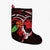 Hawaiian Hibiscus And Plumeria Flower Polynesian Christmas Stocking - AH Christmas Stocking 26 X 42 cm Black - Polynesian Pride