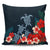 Hawaiian Hibiscus And Turtle Polynesian Pillow Covers - AH Pillow Covers Black - Polynesian Pride