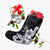 Hawaiian Hibiscus Black And White Polynesian Christmas Stocking - AH - Polynesian Pride