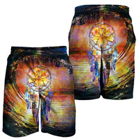 Hawaiian Hibiscus Dreamcatcher Wales Night Men's Shorts - AH - Polynesian Pride