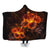 Hawaiian Hibiscus Fire Polynesian Hooded Blanket - AH Hooded Blanket White - Polynesian Pride