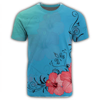 Hawaiian Hibiscus Flower Red T Shirt - Polynesian Pride