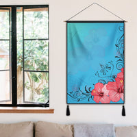 Hawaiian Hibiscus Flower Red Hanging Poster - AH - AH - Polynesian Pride
