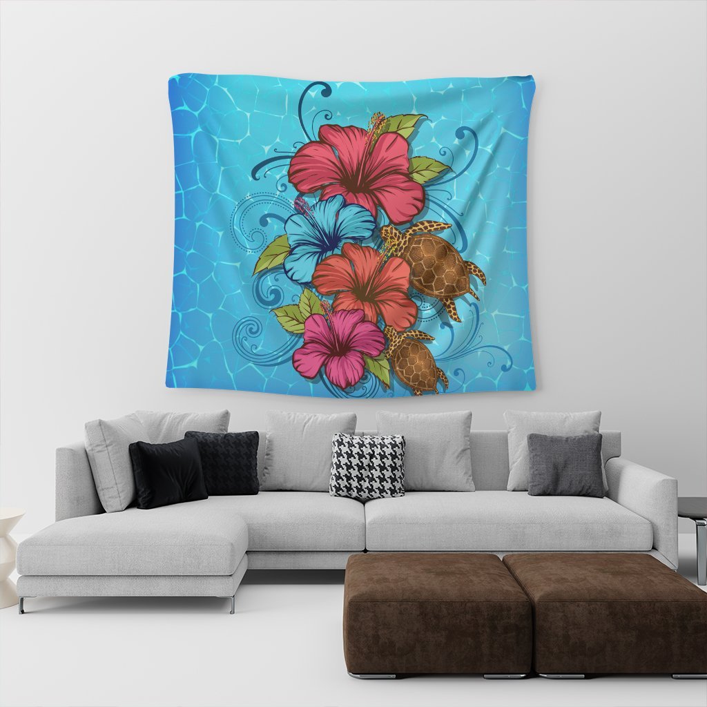 Hawaiian Hibiscus Flower Soulful Tapestry - AH - Polynesian Pride