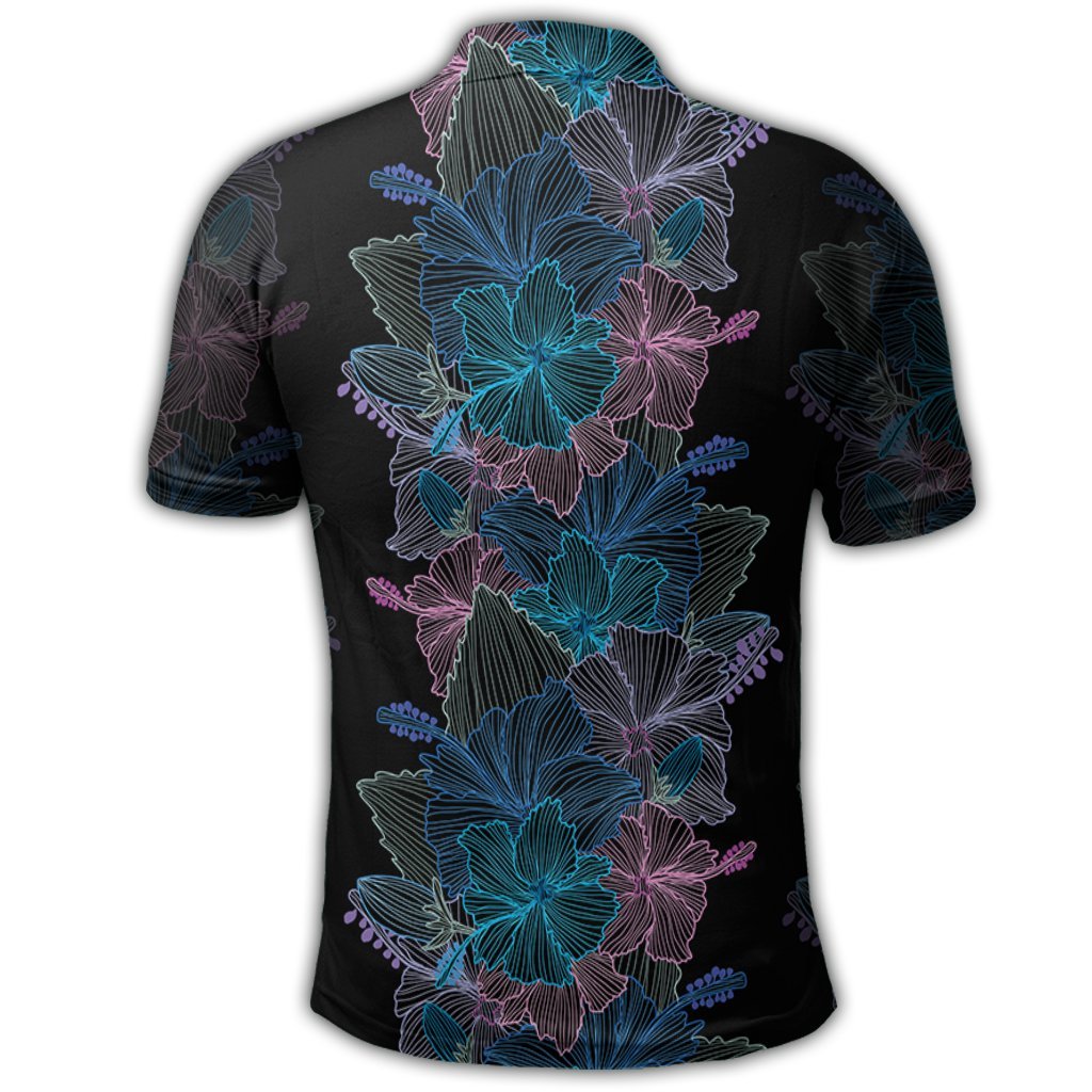 Hawaiian Hibiscus Full Color Polynesian Polo Shirt - Polynesian Pride