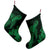 Hawaiian Hibiscus Memory Turtle Polynesian Christmas Stocking Green - AH - Polynesian Pride