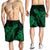 Hawaiian Hibiscus Memory Turtle Polynesian Men's Shorts Green - AH - Polynesian Pride