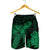 Hawaiian Hibiscus Memory Turtle Polynesian Men's Shorts Green - AH - Polynesian Pride