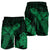 Hawaiian Hibiscus Memory Turtle Polynesian Men's Shorts Green - AH - Polynesian Pride