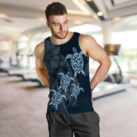 Hawaiian Hibiscus Plumeria Sea Turtle Polynesian Tank Top - AH - Polynesian Pride