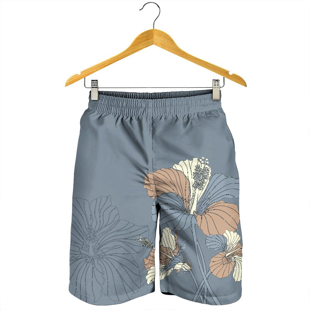 Hawaiian Hibiscus Polynesian Men's Shorts - AH - Polynesian Pride