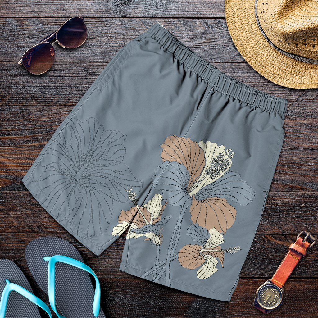 Hawaiian Hibiscus Polynesian Men's Shorts - AH Art - Polynesian Pride