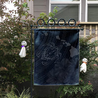 Hawaiian Hibiscus Sea Turtle Swim Polynesian Flag - Grey - AH - Polynesian Pride