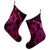 Hawaiian Hibiscus Sea Turtle Swim Polynesian Christmas Stocking - Pink - AH - Polynesian Pride