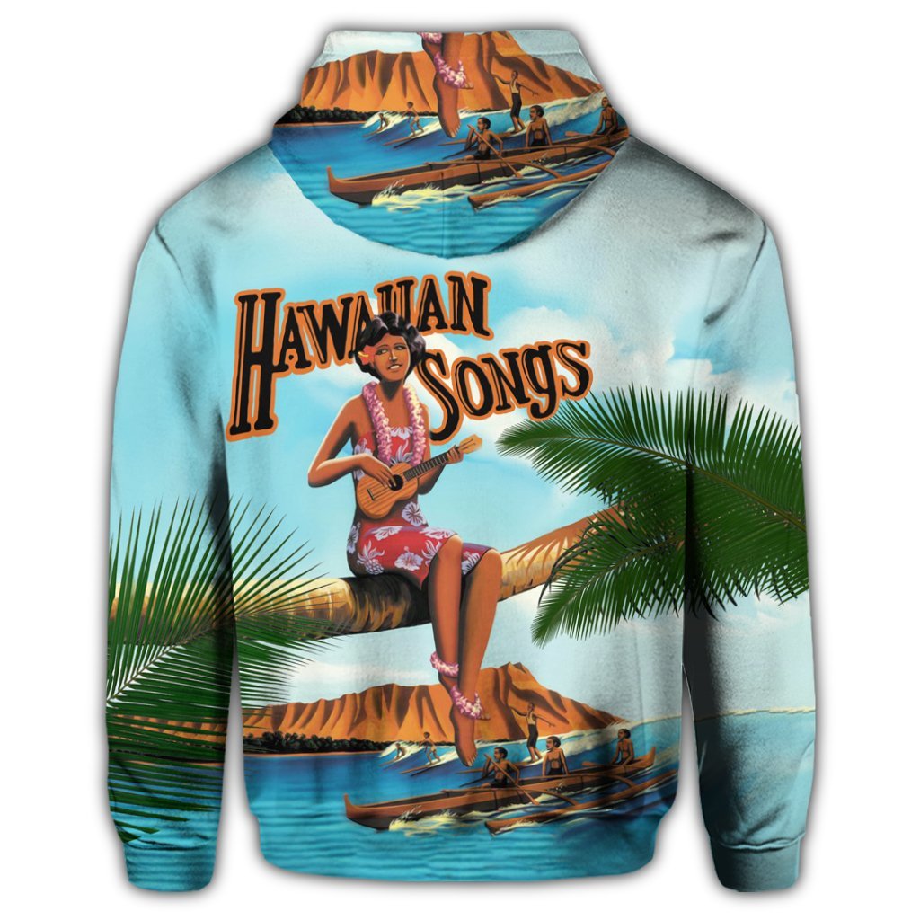 Hawaiian Hula Aboriginal Song Hoodie - Polynesian Pride