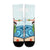Hawaiian Hula Dance Cartoon Hibiscus Wave Crew Socks - AH - Polynesian Pride