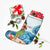 Hawaiian Hula Dance Cartoon Hibiscus Wave Christmas Stocking - AH - Polynesian Pride