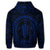 Hawaiian Kakau Honu Arc Polynesian Blue Hoodie - Polynesian Pride