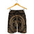 Hawaiian Kakau Honu Arc Polynesian Gold Men's Shorts - AH - Polynesian Pride