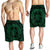 Hawaiian Kakau Honu Arc Polynesian Green Men's Shorts - AH - Polynesian Pride