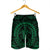 Hawaiian Kakau Honu Arc Polynesian Green Men's Shorts - AH - Polynesian Pride