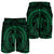 Hawaiian Kakau Honu Arc Polynesian Green Men's Shorts - AH - Polynesian Pride