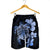 Hawaiian Kanaka Hibiscus Plumeria Mix Polynesian Turtle Men's Shorts - Blue - AH - Polynesian Pride