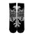 Hawaiian Kanaka Hibiscus Plumeria Mix Polynesian Turtle Crew Socks - Gray - AH - Polynesian Pride