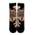 Hawaiian Kanaka Hibiscus Plumeria Mix Polynesian Turtle Crew Socks - Orange - AH - Polynesian Pride