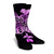 Hawaiian Kanaka Hibiscus Plumeria Mix Polynesian Turtle Crew Socks - Pink - AH - Polynesian Pride