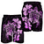 Hawaiian Kanaka Hibiscus Plumeria Mix Polynesian Turtle Men's Shorts - Pink - AH - Polynesian Pride