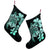 Hawaiian Kanaka Hibiscus Plumeria Mix Polynesian Turtle Christmas Stocking - Turquoise - AH - Polynesian Pride