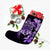 Hawaiian Kanaka Hibiscus Plumeria Mix Polynesian Turtle Christmas Stocking - Violet - AH - Polynesian Pride